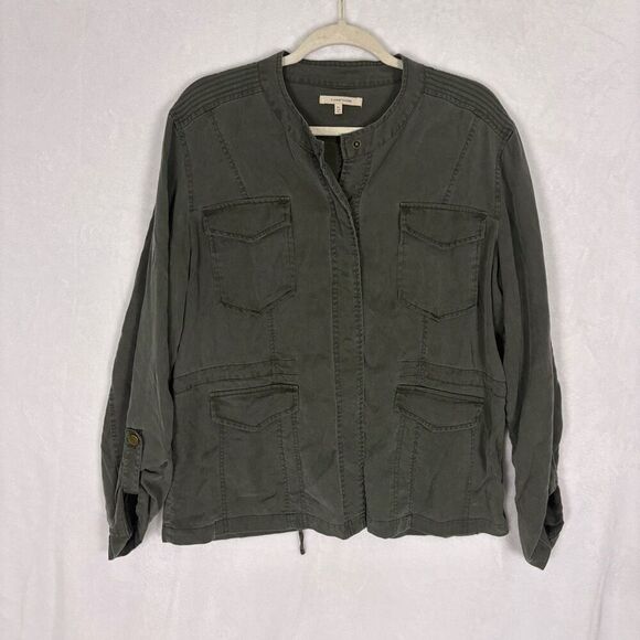 41 Hawthorn Green Utility Snap Button Front Jacket Size XL - Picture 1 of 11